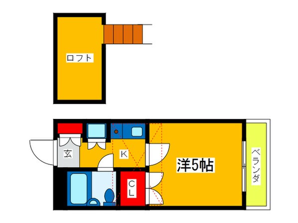 ジュネッタ８の物件間取画像